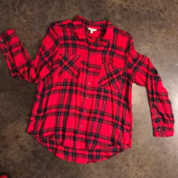 Lucky Brand Tops - Lucky Brand red plaid button-up